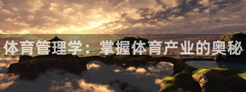必一运动体育官网：体育管理学：掌握体育产业的奥秘